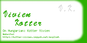 vivien kotter business card